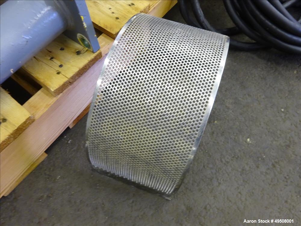 Used Fitzpatrick Fitzmill, Model DASO6, Stainless Steel. (16) Fixed impact/knife 410 stainless steel blades. Approximate 6" x 11" cutting chamber, 304 stainless steel. 316 Stainless steel top cover. ...