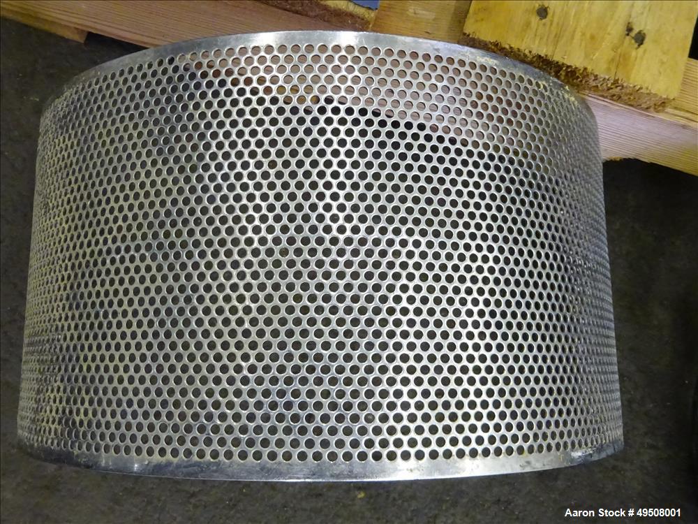 Used Fitzpatrick Fitzmill, Model DASO6, Stainless Steel. (16) Fixed impact/knife 410 stainless steel blades. Approximate 6" x 11" cutting chamber, 304 stainless steel. 316 Stainless steel top cover. ...