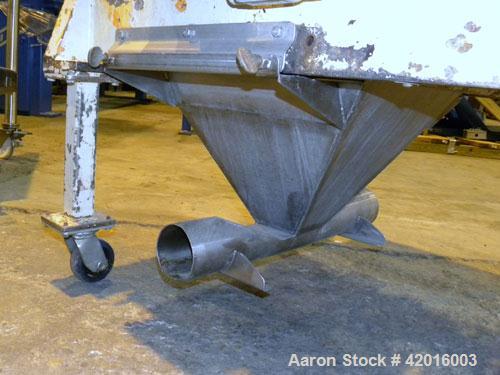 Used Fitzpatrick Fitzmill, model DKAO12, 316 stainless steel. (32) Double knife fixed 410 stainless steel blades, 11" x 13" cutting chamber, 304 stainless steel gravity feed, bottom screen with a 304...