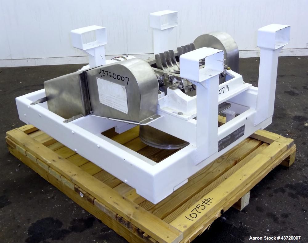 Used Fitzpatrick Fitzmill, Model DKASO12, Stainless Steel. (32) Impact/knife fixed 410/16/20 stainless steel blades, 11" x 13" 316 stainless steel cutting chamber. Missing feed throat and bottom scre...