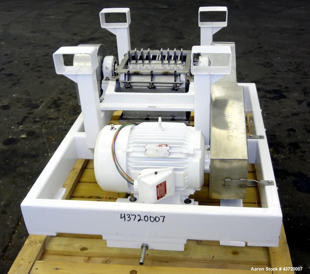 Used Fitzpatrick Fitzmill, Model DKASO12, Stainless Steel. (32) Impact/knife fixed 410/16/20 stainless steel blades, 11" x 13" 316 stainless steel cutting chamber. Missing feed throat and bottom scre...