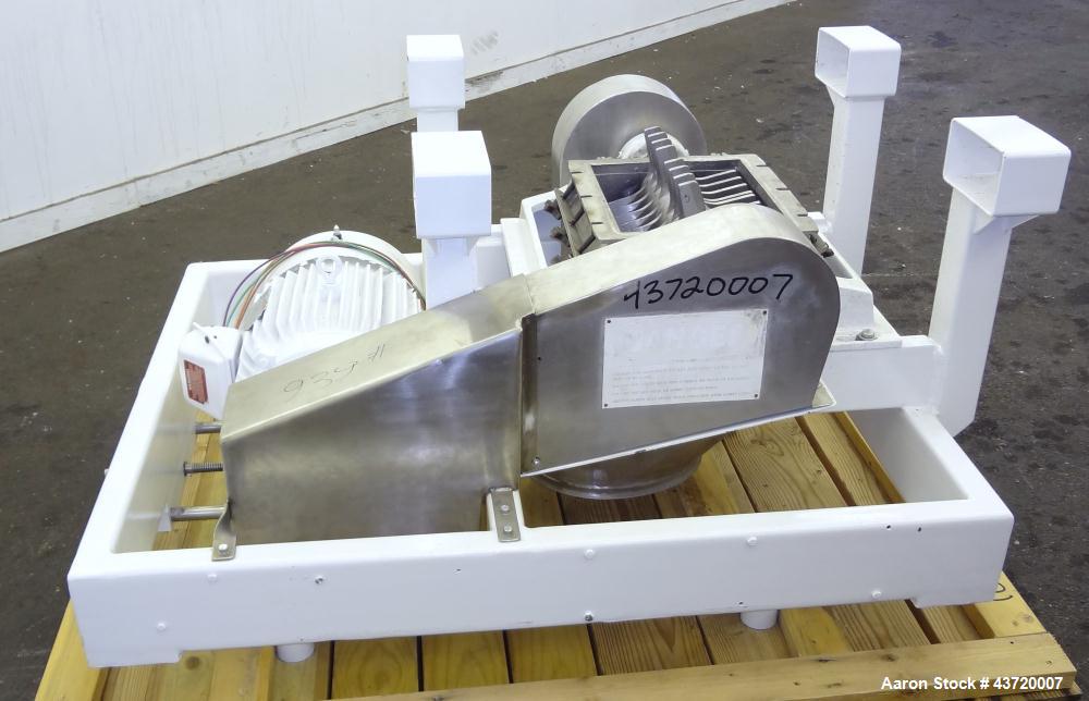 Used Fitzpatrick Fitzmill, Model DKASO12, Stainless Steel. (32) Impact/knife fixed 410/16/20 stainless steel blades, 11" x 13" 316 stainless steel cutting chamber. Missing feed throat and bottom scre...