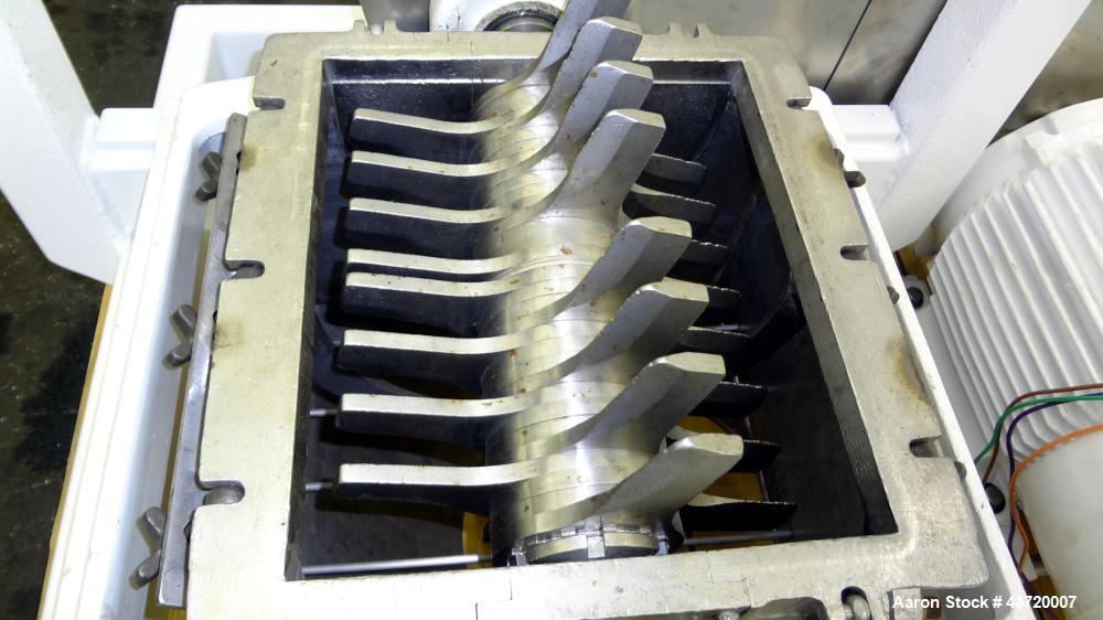 Used Fitzpatrick Fitzmill, Model DKASO12, Stainless Steel. (32) Impact/knife fixed 410/16/20 stainless steel blades, 11" x 13" 316 stainless steel cutting chamber. Missing feed throat and bottom scre...