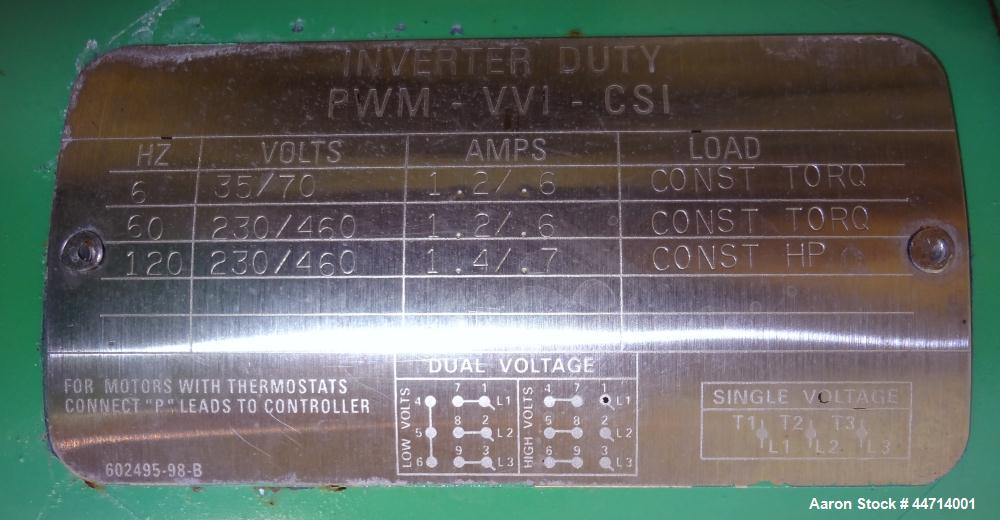 Used Fitzpatrick Fitzmill, Model DKASO12, 316 Stainless Steel. (32) Impact/knife fixed 410 stainless steel blades, 11" x 13" cutting chamber. (2) 4" Diameter x 20" long screw feed with hopper, driven...