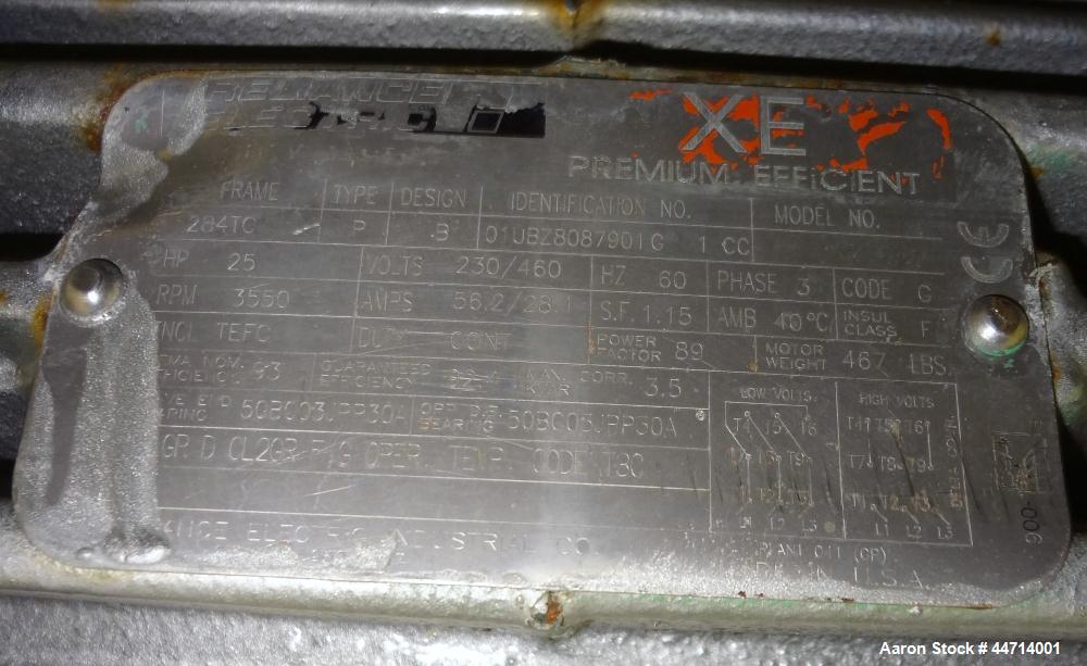 Used Fitzpatrick Fitzmill, Model DKASO12, 316 Stainless Steel. (32) Impact/knife fixed 410 stainless steel blades, 11" x 13" cutting chamber. (2) 4" Diameter x 20" long screw feed with hopper, driven...