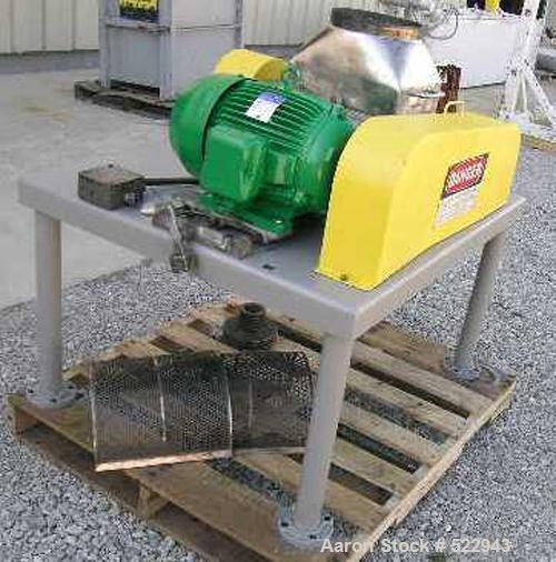 USED: Fitzpatrick Fitzmill comminutor, stainless steel, model DKAS012.10" diameter inlet, Hawker Siddeley 10 hp motor, 1730 rpm, 230/460volt TEFV. Reported in good condition.