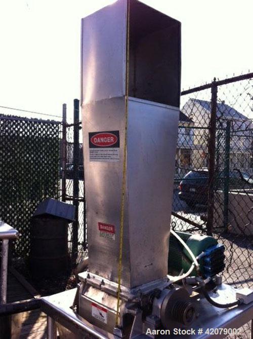 Used Fitzpatrick Fitzmill, Model DKASO-12, Comminutor, stainless steel.  Direct vertical feed.  20 hp Marathon Electric motor.