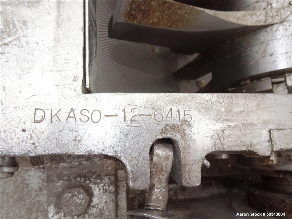 Used Fitzpatrick Fitzmill, Model DKASO-12, 316 Stainless Steel.