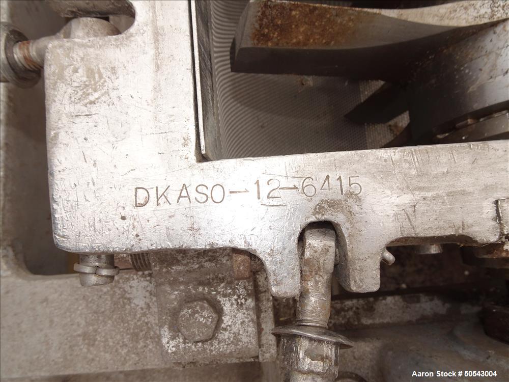 Used Fitzpatrick Fitzmill, Model DKASO-12, 316 Stainless Steel.
