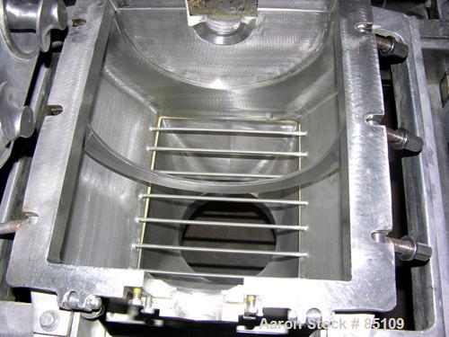 Used Fitzpatrick Fitzmill, Model DKASO-12, Stainless Steel. Twin screw feed wtih 1 hp, 230/460 volt XP drive, less rotor, cover, bearings, guard, ends and seals. Approximately 20 hp main drive.