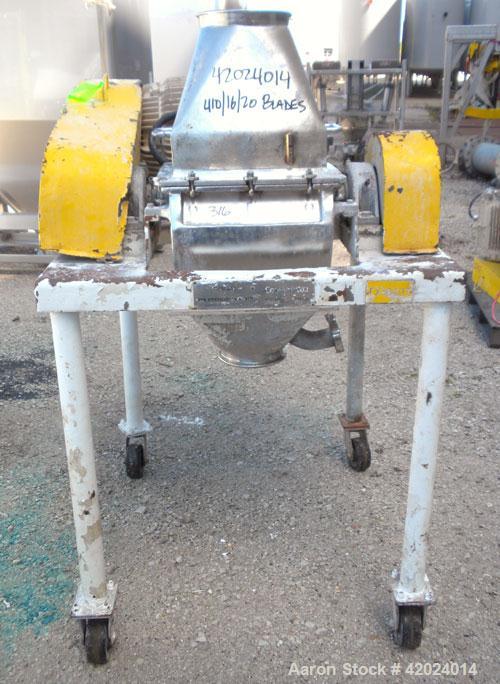 Used Stainless Steel Fitzpatrick Fitzmill, Model DKASO12
