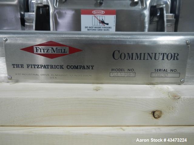 Used Stainless Steel DKASO12 Fitzmill