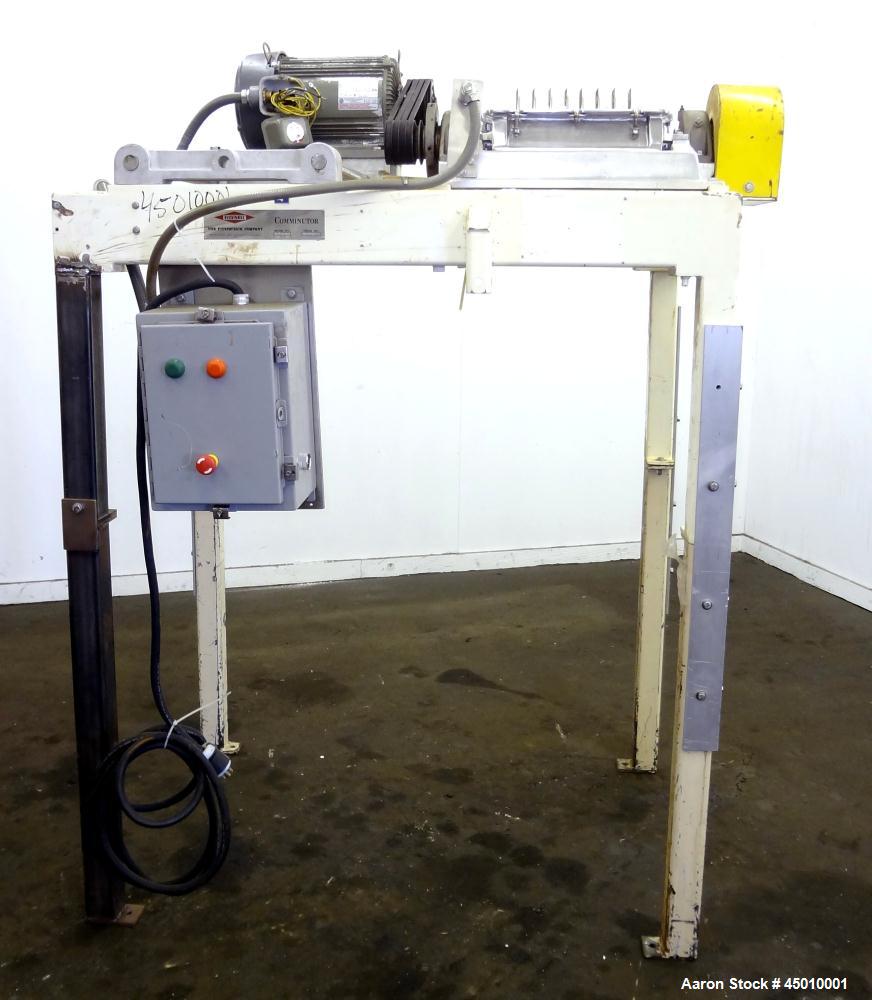 Used Fitzpatrick Fitzmill, Model DKASO12, Stainless Steel.  (32) Impact/knife fixed 410/16/20 stainless steel blades, 11" x 13" 316 stainless steel cutting chamber.  Missing feed throat, bottom scree...