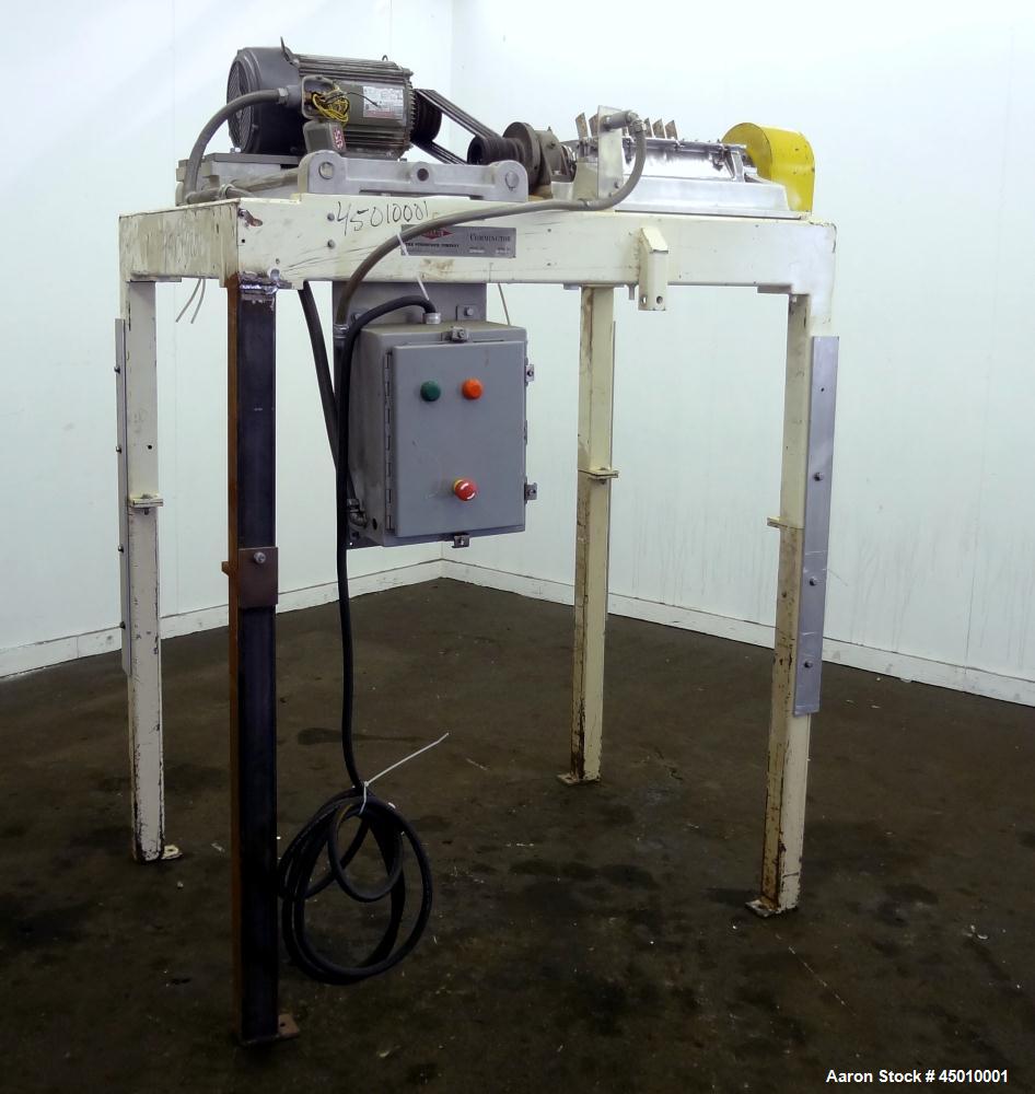 Used Fitzpatrick Fitzmill, Model DKASO12, Stainless Steel.  (32) Impact/knife fixed 410/16/20 stainless steel blades, 11" x 13" 316 stainless steel cutting chamber.  Missing feed throat, bottom scree...
