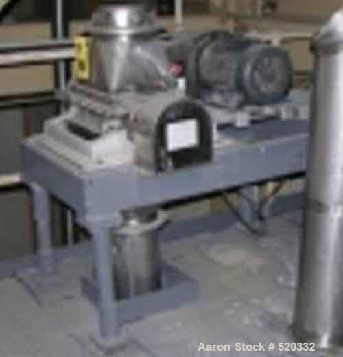 USED: Fitzpatrick DKASO12 mill. Stainless steel contact parts.Impact style blades, 15 hp motor, belt driven.