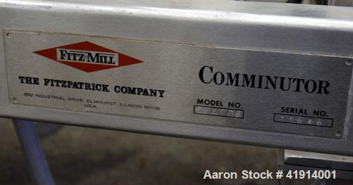 Used Stainless Steel Fitzpatrick Fitzmill, Model DKASO6