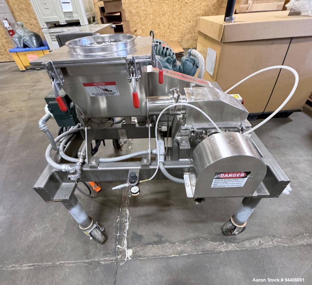 Used Fitzpatrick FitzMill DKASO6 – Stainless Steel Hammer Mill with Screw Feeder & Explosion Proof Motor