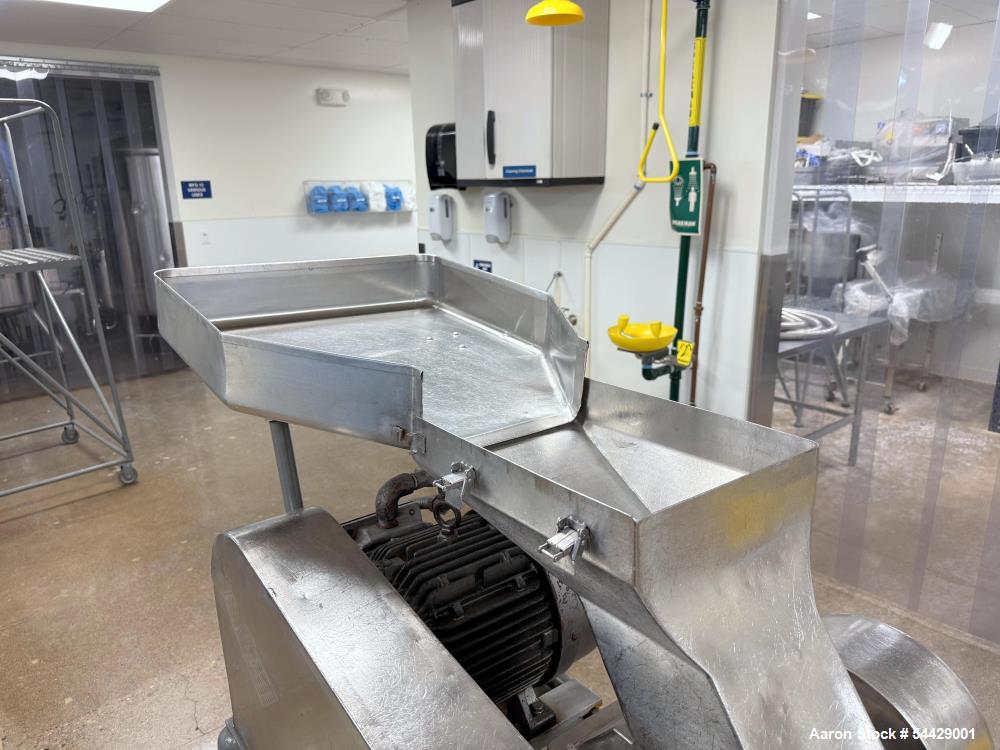 Used Fitzpatrick Fitzmill Model D Hammer Mill on Mobile Frame with 7.5 HP Motor