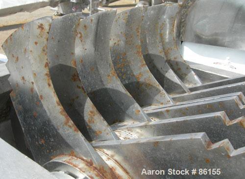 Used Fitzpatrick Fitzmill, Model FASO12, Stainless Steel. 24 fixed impact/knife blades. 13" x 11" cutting chamber, no feed throat. Driven by a 30 HP, 3/60/230/460 Volt, 3520 RPM motor. Mounted on a c...