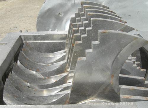 Used Fitzpatrick Fitzmill, Model FASO12, Stainless Steel. 24 fixed impact/knife blades. 13" x 11" cutting chamber, no feed throat. Driven by a 30 HP, 3/60/230/460 Volt, 3520 RPM motor. Mounted on a c...