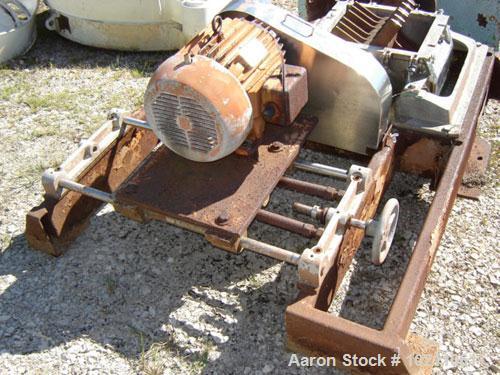 Used Fitzmill Comminuter Hammermill,  Model Code FASO12. Stainless steel construction. Unit is missing cover on mill. Mill does freely rotate but needs to be rebuilt. Existing motor is 20 hp, 3510 rp...