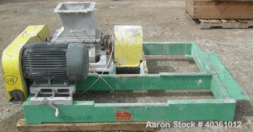 Used Fitzpatrick Fitzmill, Model FASO12, 316 Stainless Steel. (24) 410 Stainless steel fixed double knife blades. 11" x 13" jacketed cutting chamber, bottom screen. Gravity fed 304 stainless steel fe...