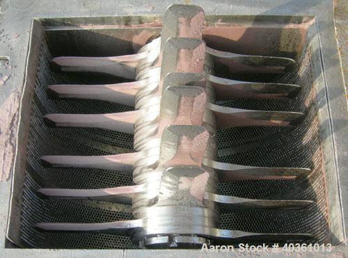 Used Fitzpatrick Fitzmill, Model FASO12, 316 Stainless Steel. (24) 410 Stainless steel fixed double knife blades. 11" x 13" jacketed cutting chamber, bottom screen. Gravity fed feed throat, water coo...