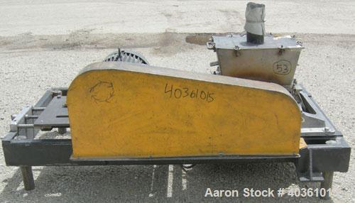 Used Fitzpatrick Fitzmill, Model FASO12, 316 Stainless Steel. (48) 410 Stainless steel fixed double knife blades. 11" x 13" cutting chamber, bottom screen. Gravity fed feed throat. Driven by a 15 hp,...