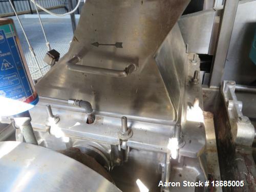 Used Fitzpatrick SPV-FASO20-SSB Mill. 316 stainless steel on product contact parts with stainless steel 304 on base plate. (48) cutting knives. maximum cutting speed 3000 rpm. Feed opening width 20" ...