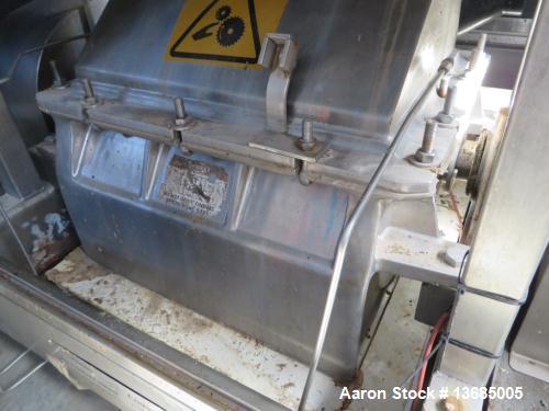 Used Fitzpatrick SPV-FASO20-SSB Mill. 316 stainless steel on product contact parts with stainless steel 304 on base plate. (48) cutting knives. maximum cutting speed 3000 rpm. Feed opening width 20" ...