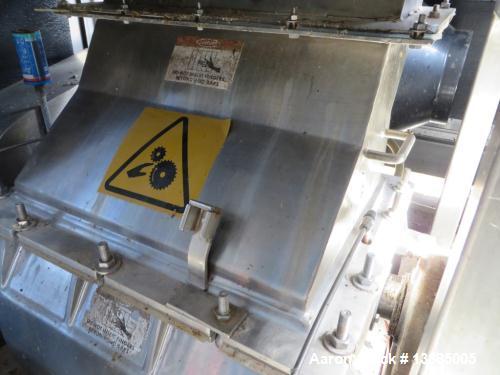 Used Fitzpatrick SPV-FASO20-SSB Mill. 316 stainless steel on product contact parts with stainless steel 304 on base plate. (48) cutting knives. maximum cutting speed 3000 rpm. Feed opening width 20" ...