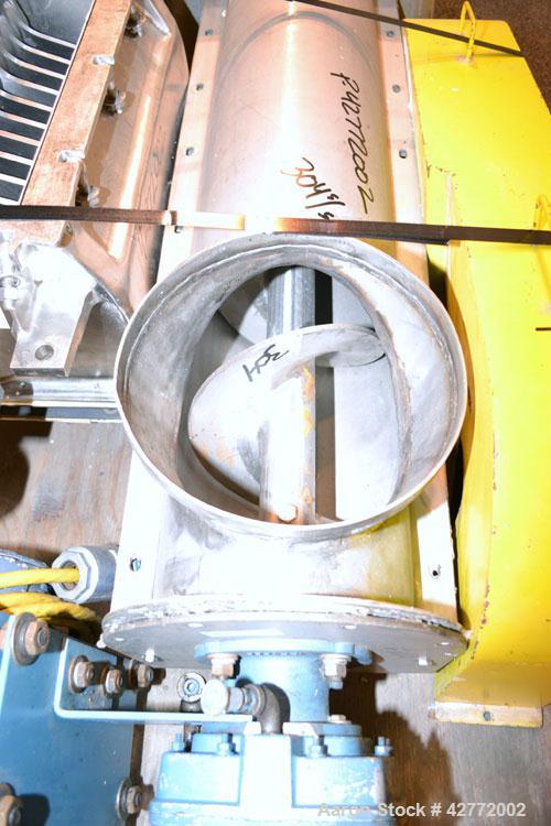 Used Fitzpatrick Fitzmill, Model FASO20, 316 Stainless Steel. (48) Knife/Impcat fixed 410/16/20 stainless steel blades, 15" x 20" cutting chamber, gravity feed hopper with a side mounted tubular 304 ...