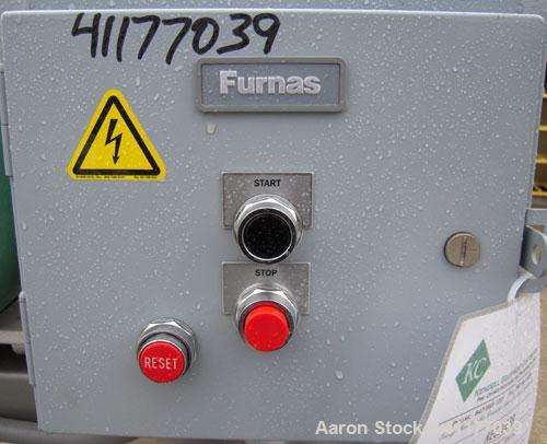 Used Fitzpatrick Homoloid Mill, Model JT, 316 stainless steel. 8'' diameter x 2'' deep chamber, (12) 410 stainless steel swinging impact/knife blades, no bottom screen. Top feed with pan. Driven by a...