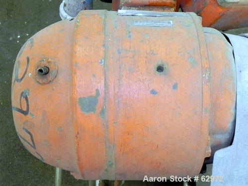 Used Fitzmill Homoloid Mill, Model JT, 316 Stainless Steel. 8" Diameter x 2" deep cutting chamber (missing rotor and cutting knives). 3" Feed opening with hopper, 7-1/2" x 2" bottom discharge. Driven...