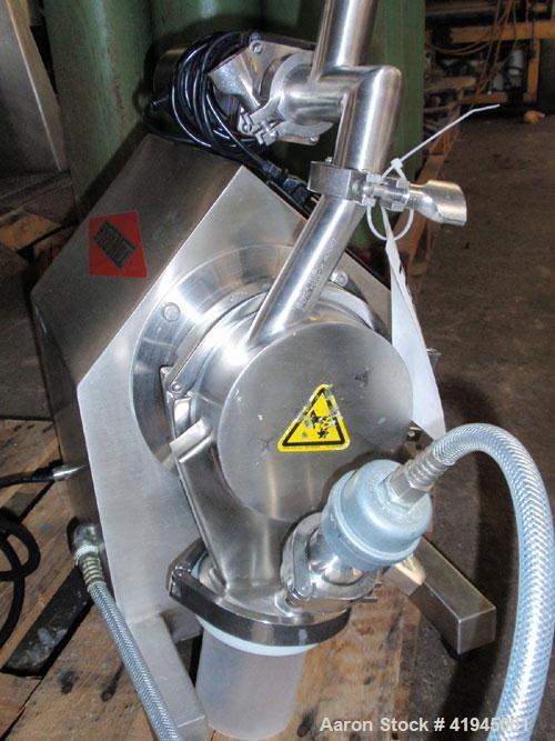 Used Fitzpatrick Laboratory Fitzmill, Model L1A, stainless steel. (8) Impct/knife fixed blades, round cutting chamber, 1/30 hp DC feeder design. Can process samples from 5 grams. Variable speed rotor...