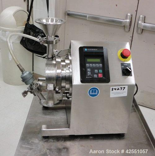 Used Fitzpatrick Fitzmill, Model L1A, Stainless Steel..5 hp main drive with Allen Bradley VFD controller, PCS product containment system. Built 2001. Stainless Steel Cart in photo is not included.