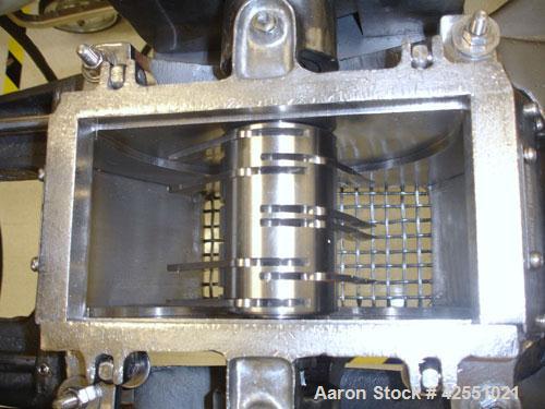 Used Fitzpatrick Fitzmill, Model M5, Stainless Steel. Reversible chamber, fixed blades, pan feed with 3 hp, 230/460 volt XP motor, serial# 1823. AS IS WHERE IS, LOADING & REMOVAL FEES EXTRA, COST TO ...