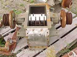 USED: Fitzmill pulverizer, model F. 304 stainless steel body, 24 swingknife rotor, 8" x 15" feed opening. No motor, cover or base.