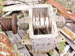 USED: Fitzmill model F pulverizer. 304 stainless steel body, 8" x 15" feed opening, (24) mild steel bolt-on knife rotor. Unit requiresmotor, base, cover and bottom screen.