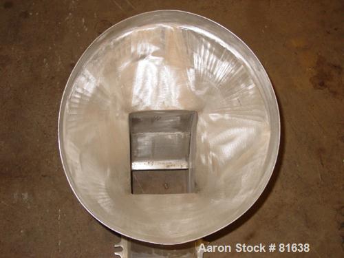 USED: Fitzpatrick Fitzmill, stainless steel throat, 15-1/2" diameter top opening, 8" x 6" throat.
