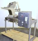 Used Fitzpatrick GuiloRiver, Model 14LX14D, 304 Stainless Steel. 14 Diameter x 14 wide rotor with riving pins. Hinged cover with pelican feed hopper, hinged bottom discharge. Driven by a 5hp, 3/60/20...