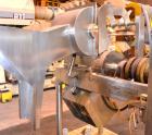 Used Fitzpatrick GuiloRiver, Model 14LX14D, 304 Stainless Steel. 14 Diameter x 14 wide rotor with riving pins. Hinged cover with pelican feed hopper, hinged bottom discharge. Driven by a 5hp, 3/60/20...