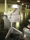 Used Fitzpatick Sanitary Fitzmill, Model D6A. Polished, fixed knives, pan feed. Driven by a 5hp, 230/460 volt motor with VFD. Serial#10648.