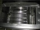 Used Fitzpatick Sanitary Fitzmill, Model D6A. Polished, fixed knives, pan feed. Driven by a 5hp, 230/460 volt motor with VFD. Serial#10648.
