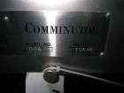Used Fitzpatick Sanitary Fitzmill, Model D6A. Polished, fixed knives, pan feed. Driven by a 5hp, 230/460 volt motor with VFD. Serial#10648.