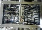 Used Fitzpatrick Fitzmill, Model D6A. 316 Stainless steel product contact surfaces, 304 stainless steel non product contact surfaces, cantilevered design, mirror internal finish, fixed blades with dr...