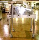 Used Fitzpatrick Fitzmill, Model D6, Stainless Steel. (16) Knife/impact swinging blades, reversible chamber, pan feed with 5 hp 220/440 volt motor on stands.