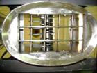 Used Fitzpatrick Fitzmill, Model D6, Stainless Steel. (16) Knife/impact swinging blades, reversible chamber, pan feed with 5 hp 220/440 volt motor on stands.