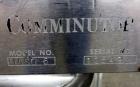 Used Fitzpatrick Fitzmill, Model DAS06, Stainless Steel. (16) Knife/Impact fixed 410/16/20 stainless steel blades, 6” x 11” 316 stainless steel cutting chamber, 316 stainless steel feed throat with a...