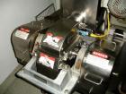 Used Fitzpatrick Fitzmill, Model DASO6, Stainless Steel. Fixed blades, reversible chamber, screw feed with motors, serial #5522.